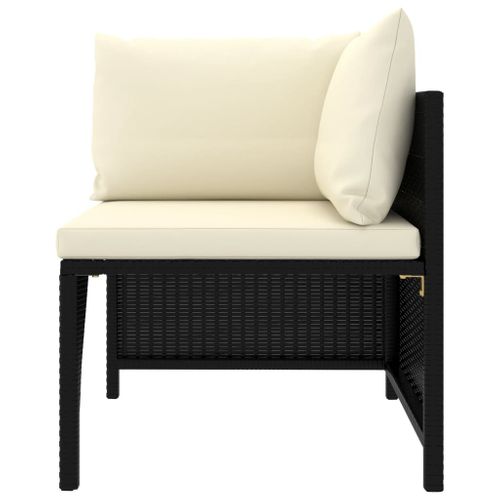 Salon De Jardin Meuble D'extérieur Ensemble De Mobilier 6 Pièces Avec Coussins Résine