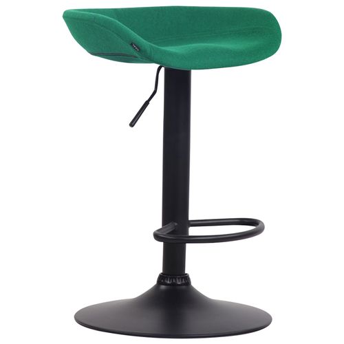 Tabouret De Bar X1 Hauteur Réglable Repose-pieds En Feutrine Vert Cadre Métal Noir 10_0006542