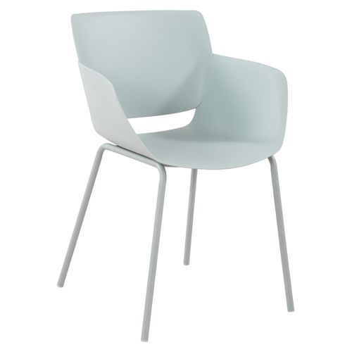 Chaise Pour Intérieur Ou Extérieur Plastique Couleur Turquoise Structure Acier Thermolaqué 10_0007
