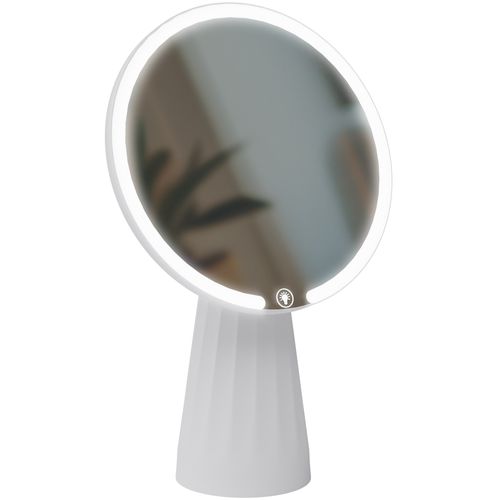 Miroir De Maquillage Rond LED En Plastique 17 X 27 Cm Avec Port USB-c 10_0008954