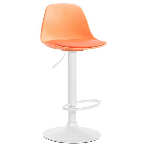 Tabouret De Bar X1 Design Et Confort! Métal Plastique Orange 10_0005011