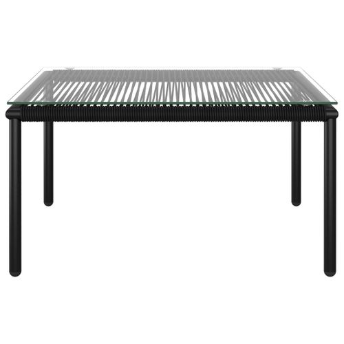 Salon De Jardin Meuble D'extérieur Ensemble De Mobilier 6 Pièces Avec Coussins Noir P