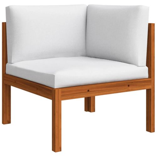 Salon De Jardin Meuble D'extérieur Ensemble De Mobilier 6 Pièces Avec Coussins Crème