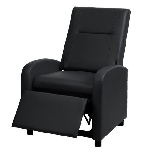Fauteuil TV Relax Synthétique Pliable 99x70x75cm Synthétique Noir 04_0002005