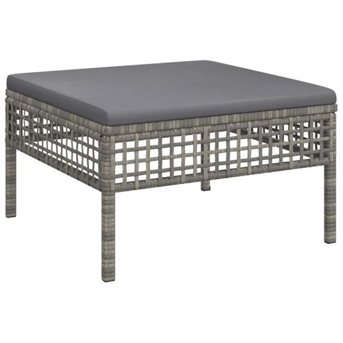 Salon De Jardin Meuble D'extérieur Ensemble De Mobilier 5 Pièces Avec Coussins Gris R