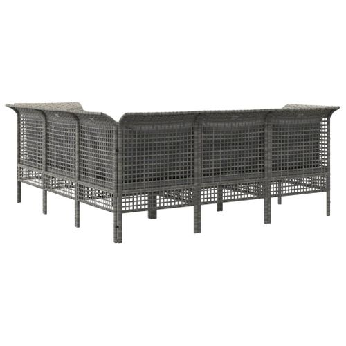 Salon De Jardin Meuble D'extérieur Ensemble De Mobilier 5 Pièces Avec Coussins Gris R
