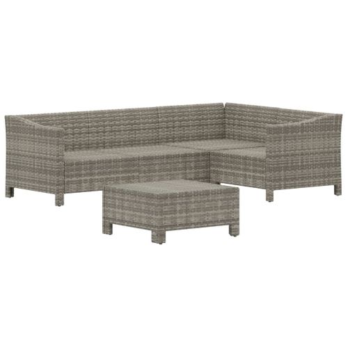 Salon De Jardin Meuble D'extérieur Ensemble De Mobilier 5 Pièces Avec Coussins Gris R