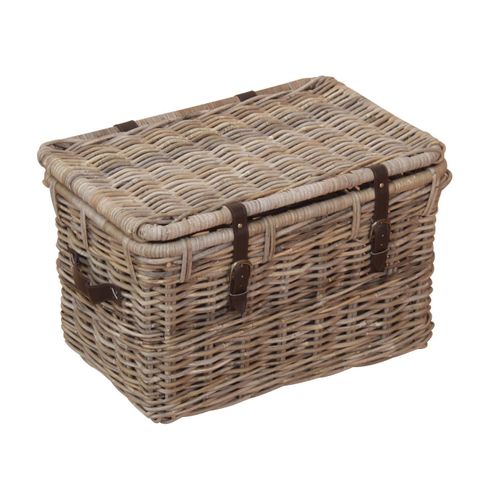 Coffre De Rangement En Rotin Kubu Gris Dec05019