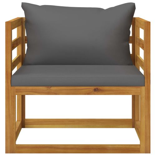 Salon De Jardin Meuble D'extérieur Ensemble De Mobilier 5 Pièces Avec Coussin Bois D'