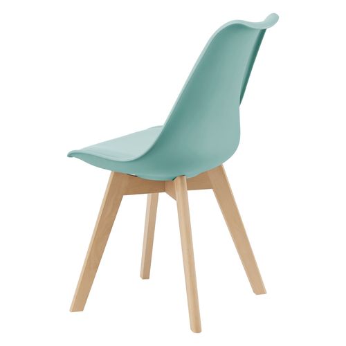 Lot De 2 Chaises Siège De Salle à Manger Cuisine Scandinave Synthétique Hêtre 81 Cm V