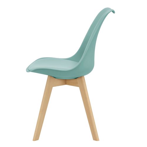 Lot De 2 Chaises Siège De Salle à Manger Cuisine Scandinave Synthétique Hêtre 81 Cm V