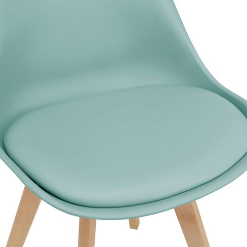 Lot De 2 Chaises Siège De Salle à Manger Cuisine Scandinave Synthétique Hêtre 81 Cm V
