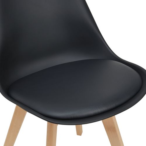 Lot De 2 Chaises Siège De Salle à Manger Cuisine Plastique Synthétique Hêtre 81 Cm No