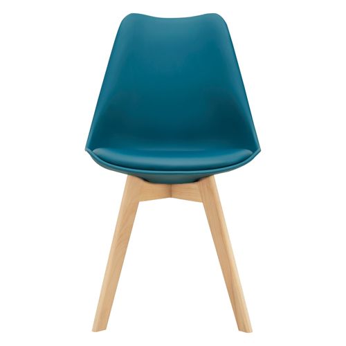 Lot De 2 Chaises Siège De Salle à Manger Scandinave Cuisine Plastique Synthétique Hêtre 81 Cm