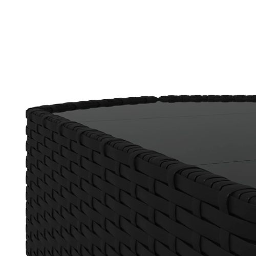 Salon De Jardin Meuble D'extérieur Ensemble De Mobilier 4 Pièces Avec Coussins Noir R