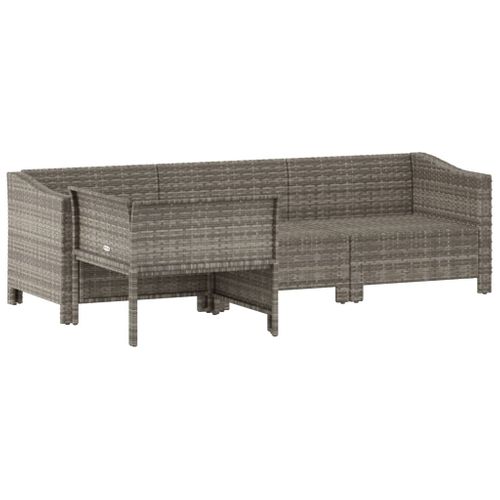 Salon De Jardin Meuble D'extérieur Ensemble De Mobilier 4 Pièces Avec Coussins Gris R