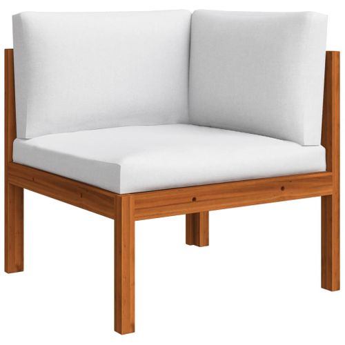 Salon De Jardin Meuble D'extérieur Ensemble De Mobilier 4 Pièces Avec Coussins Crème