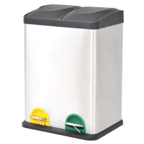 Poubelle à Ordures Acier Inoxydable 36 Litres 02_0006100