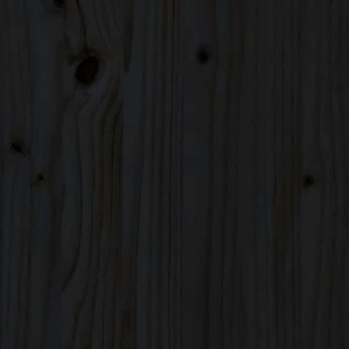 Coiffeuse 95 X 50 X 134 Cm Bois De Pin Massif Noir 02_0006230