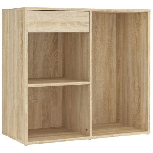 Coiffeuse à LED Avec Armoire 60 X 40 X 140 Cm Bois D'ingénierie Beige 02_0006239