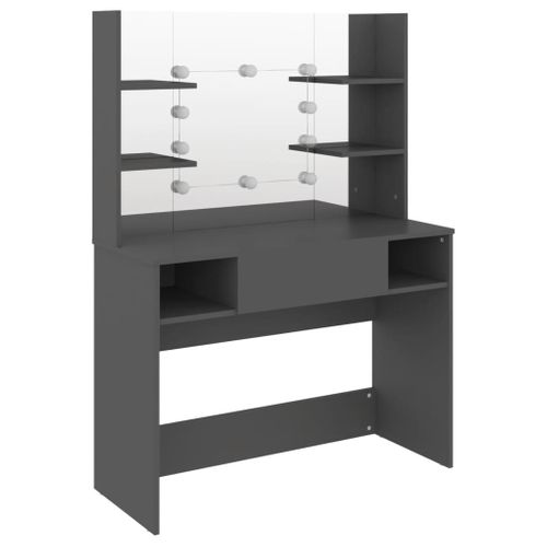 Coiffeuse Table De Maquillage Design Meuble Mobilier De Chambre Avec Éclairage LED 10