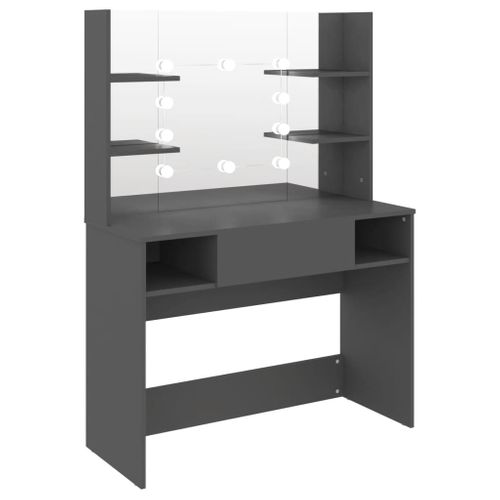 Coiffeuse Table De Maquillage Design Meuble Mobilier De Chambre Avec Éclairage LED 10