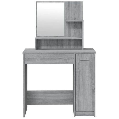 Coiffeuse Table De Maquillage Design Meuble Mobilier De Chambre 86,5 X 35 X 136 Cm Gris