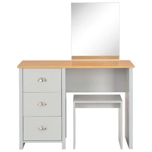 Coiffeuse Table De Maquillage Design Meuble Mobilier De Chambre Avec Miroir Et Tabour