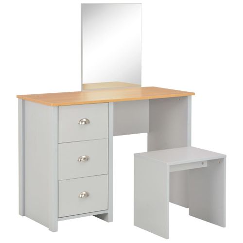 Coiffeuse Table De Maquillage Design Meuble Mobilier De Chambre Avec Miroir Et Tabour