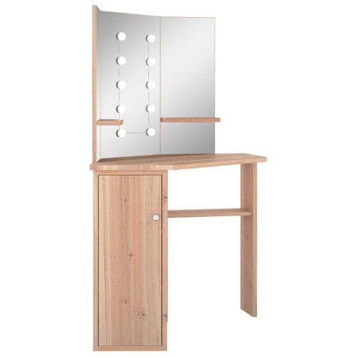 Coiffeuse Table De Maquillage Design Meuble Mobilier De Chambre D'angle Avec LED 111