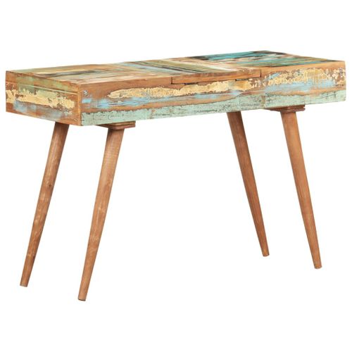 Coiffeuse Avec Miroir Table De Maquillage 112 X 45 X 76 Cm Bois Massif De Récupération