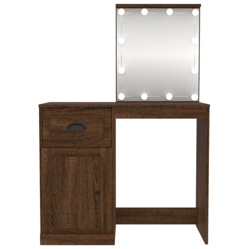 Coiffeuse Table De Maquillage Design Meuble Mobilier De Chambre Avec LED 90 X 50 X 132,5