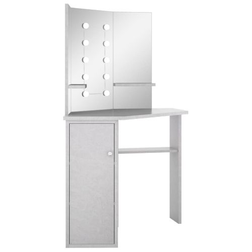 Coiffeuse Table De Maquillage Design Meuble Mobilier De Chambre D'angle Avec LED 111