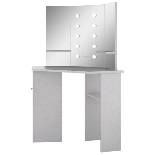 Coiffeuse Table De Maquillage Design Meuble Mobilier De Chambre D'angle Avec LED 111