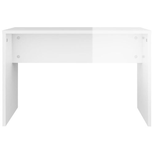 Coiffeuse Table De Maquillage Design Meuble Mobilier De Chambre Blanc Brillant