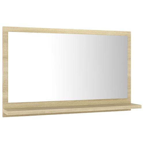 Miroir De Salle De Bain 60x10,5x37 Cm Aggloméré Beige