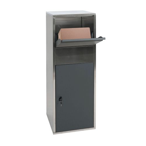 Boîte à Colis Paquet Boîte Aux Lettres En Acier Inoxydable Anthracite 04_0001378