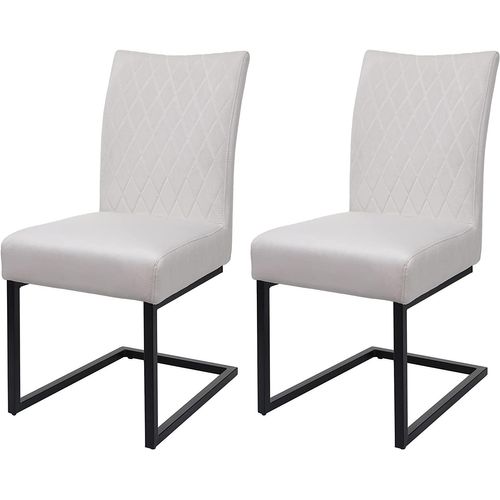 Ensemble De 2 Chaises De Salle à Manger Chaise Visiteur En Acier Design Moderne Velours