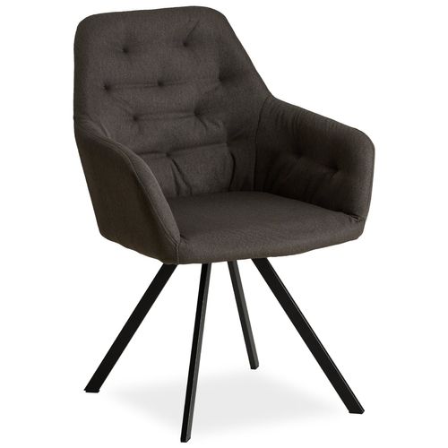 Chaise De Salle à Manger Salon Avec Revêtement Confortable Couleur Anthracite Cds06007