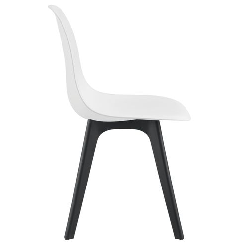 Set De 2 Chaises Cuisine Salle à Manger 83 Cm Blanc Et Noir 03_0003629