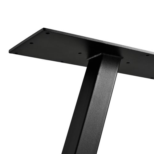 Set De 2 Pieds De Table Meuble Métal 72 Cm Noir 03_0003647