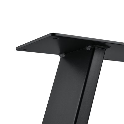 Set De 2 Pieds De Table Métal 40 Cm Noir 03_0003650