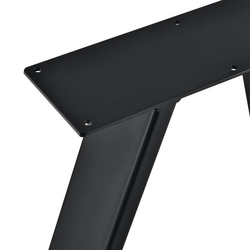 Set De 2 Pieds De Table Métal 40 Cm Noir 03_0003650