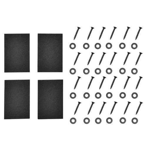 Lot De 2 Pieds De Table De Meuble Rectangulaire à Manger Métal 90 X 72 Cm Noir 03_000