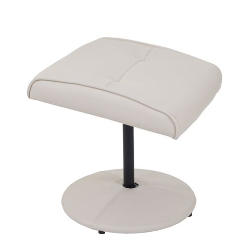 Fauteuil TV De Relaxation Pivotant Avec Tabouret Rembourrage Confortable Et Au Dossier Haut