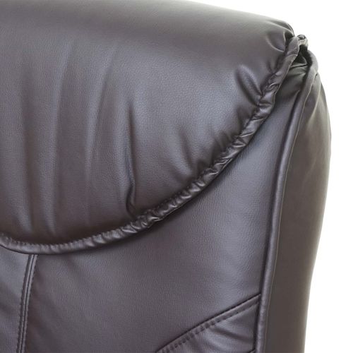 Fauteuil De Relaxation TV Inclinable Rotatif Avec Repose-pieds En Synthétique Marron 04_0001950