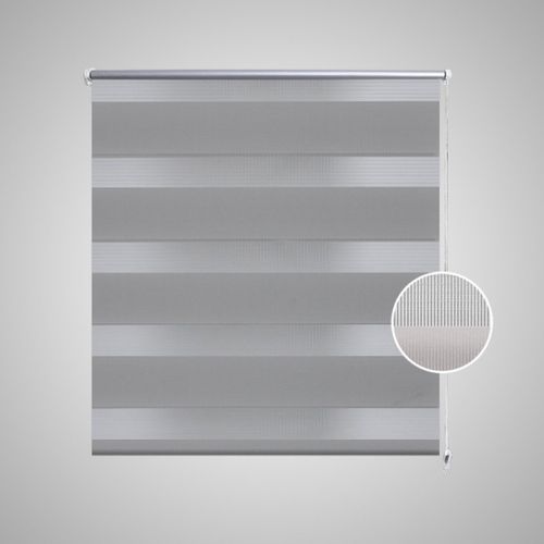 Store Enrouleur Gris Tamisant 140 X 175 Cm Fenêtre Rideau Pare-vue Volet Roulant 4102117