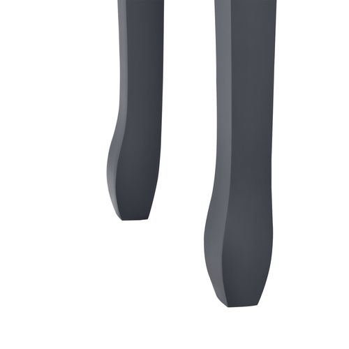 Table Console D Entrée De Salon Avec 3 Tiroirs Mdf Pieds En Pin 100cm Gris Foncé 03_0