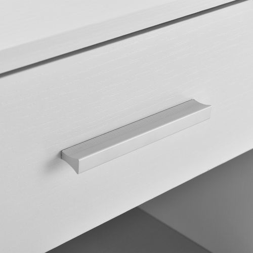 Table De Chevet Nuit Tiroir Aggloméré Mélamine 38 Cm Blanc 03_0004202