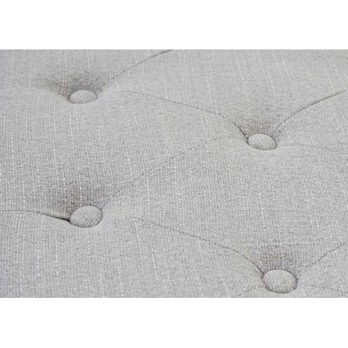 Fauteuil Chesterfield Relaxation Fauteuil Club En Tissu/textile Gris Avec Repose-pieds 04_0003082